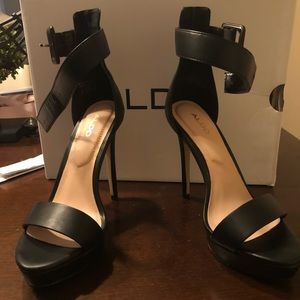 Aldo, black heels, mint condition, worn once